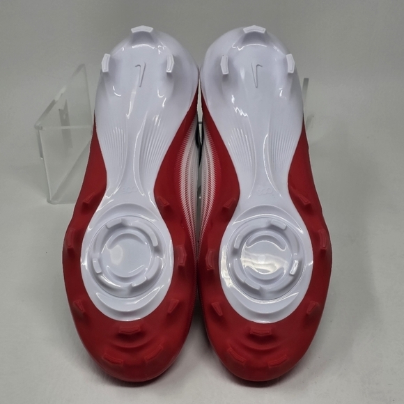 Nike Vapor Speed 3 Football Cleats White Red Black FB3303-102 Men\'s Size 8 New main image 7